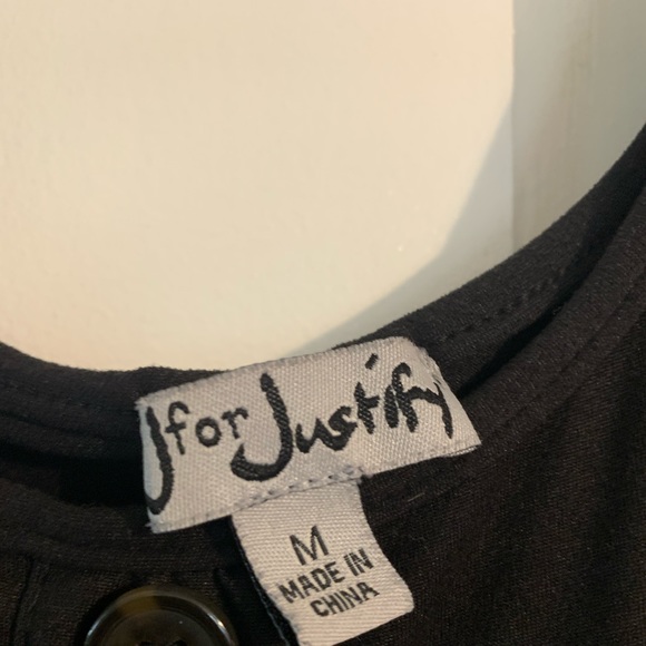 J for Justify Romper Black size Medium - Picture 5 of 7